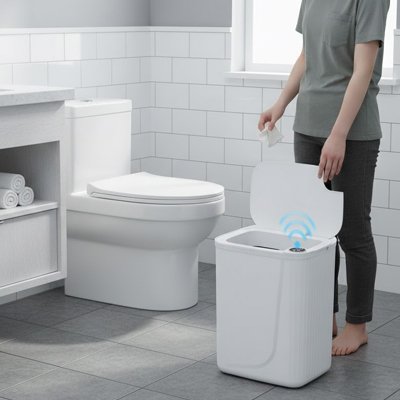 Poubelle salle de bain | Élégante Compact - Ma Maison Epurée