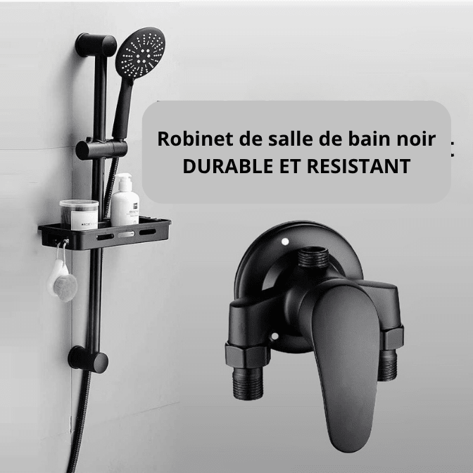 Colonne de douche noire | Élégance Anti - calcaire - Ma Maison Epurée