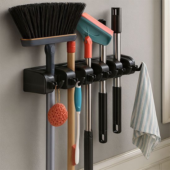 Porte balai mural | OrganizPro - Ma Maison Epurée