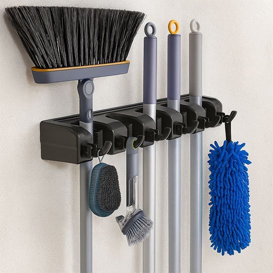 Porte balai mural | OrganizPro - Ma Maison Epurée